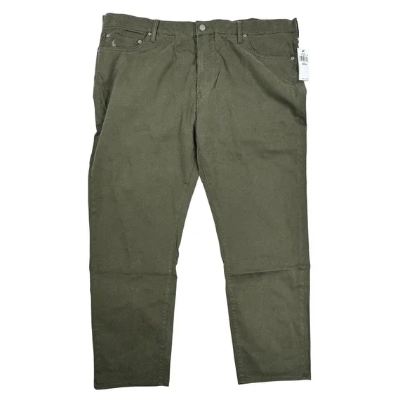 Polo Ralph Lauren Mens Varick Slim Straight Stretch Pants Olive Green 44x30 NEW - Picture 2 of 14